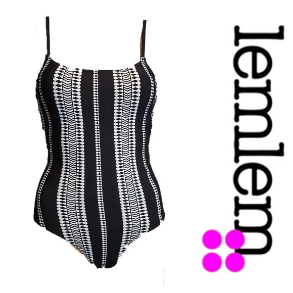 lemlem ELENE Classic One Piece NWT Black XS - Picture 1 of 9